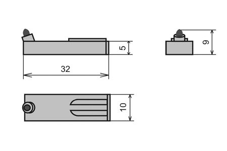 УПС-091А узлы пишущие специальные фломастерного типа