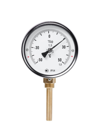 Биметаллический термометр ТБф-120-d63/d100