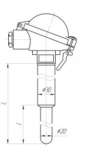 Термопары ТНН-0499, ТНН-0499-01, конструктивное исполнение и размеры