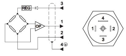 Электрические схемы подключения датчика PTH-*/20E0-K10