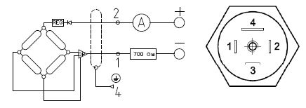 Электрические схемы подключения датчика PTH-*/20E1-K10