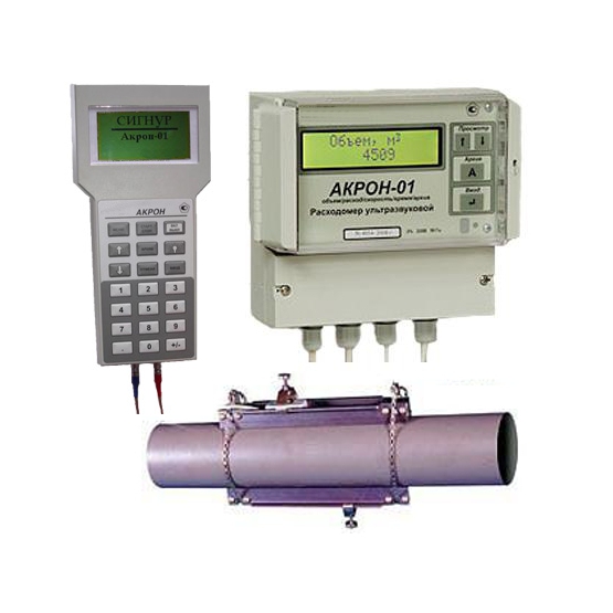 АКРОН-01 ультразвуковые расходомеры (01С, 01П) с накладными датчиками (излучателями)