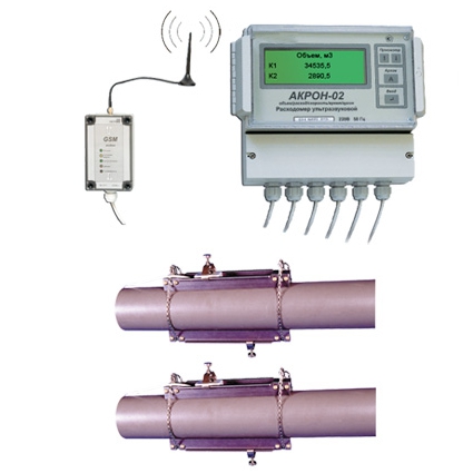 АКРОН-02 ультразвуковой расходомер с накладными излучателями