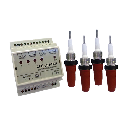 СКБ-301-DIN регулятор-сигнализатор уровня микропроцессорный (датчик-реле)