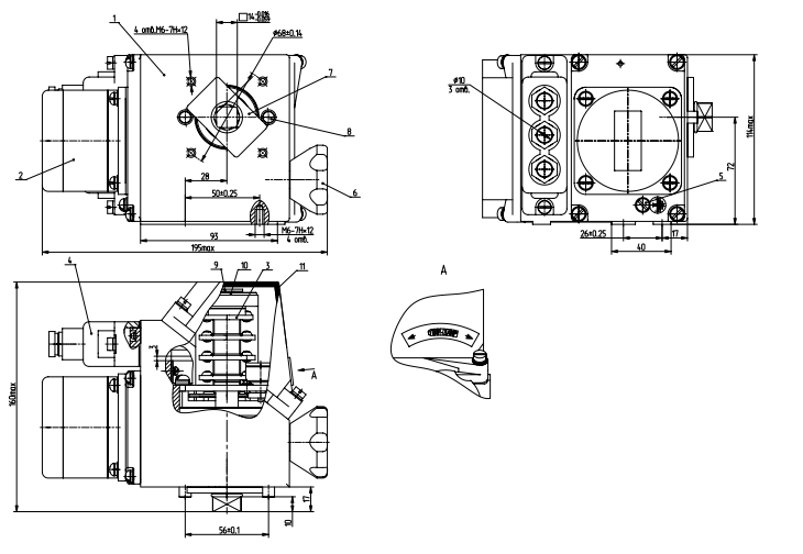 Схема устройства МЭОФ-16
