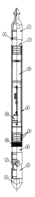 САМТ-02,-03 устройство и схема глубинного манометра-термометра