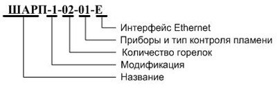 Форма заказа шкафов автоматического розжига ШАРП-1, ШАРП-2