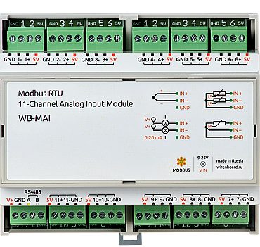Модуль аналогового ввода WB-MAI