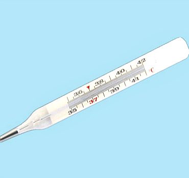 Медицинский термометр стеклянный максимальный (градусник +35+42C)