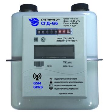 Счетчик газа СГД GSM